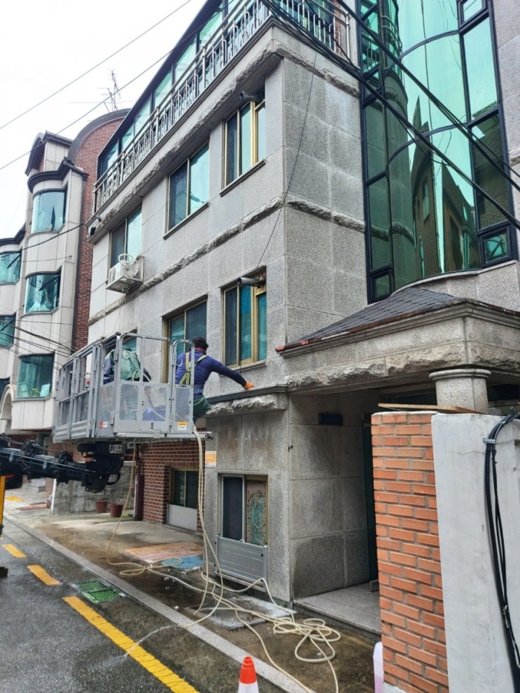 파주 금촌 빌라외벽청소  현장