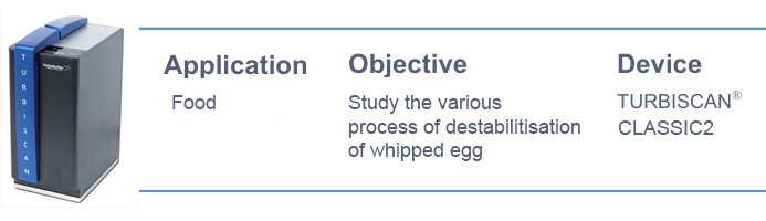 분산안정성 유화안정성 Stability of whipped egg2