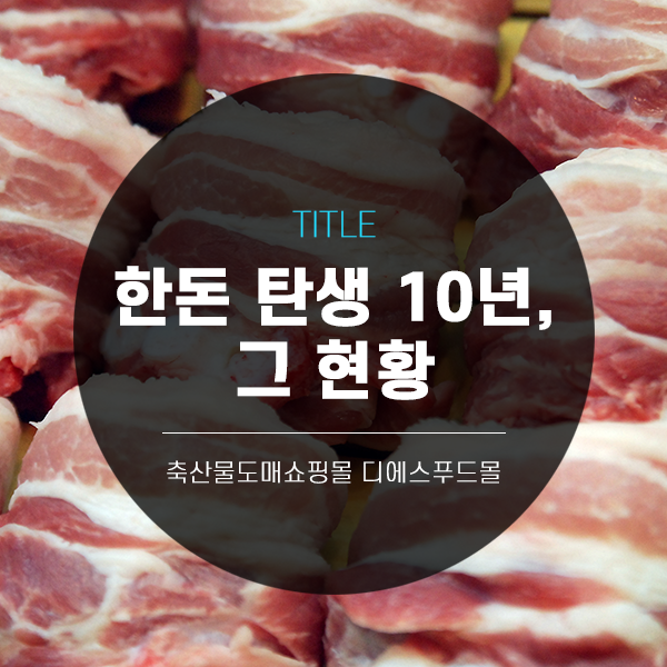  [디푸의 고기 정보]한돈이란 무엇인가? (한돈 명칭 사용 10년차, 그 현황)