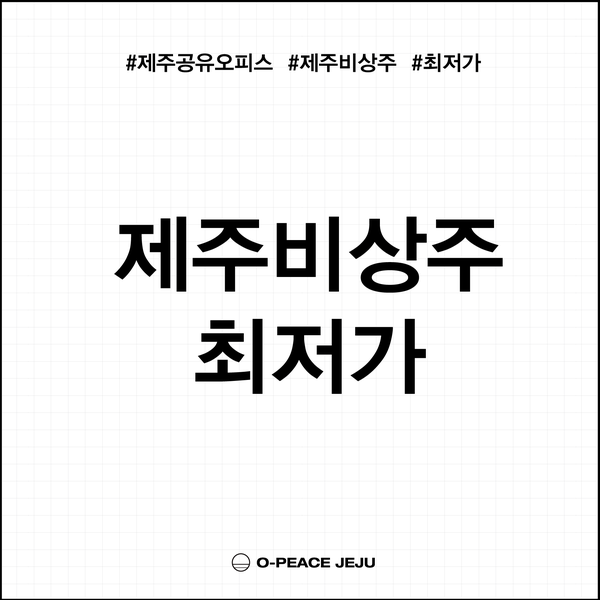  [제주비상주최저가] 이지만, 가격으로만 승부하지 않습니다