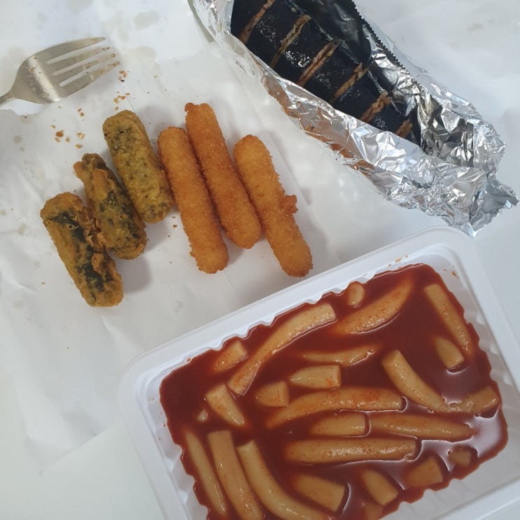  정자동 점심, 신전떡볶이 / 떡볶이, 김밥, 치즈스틱, 김말이