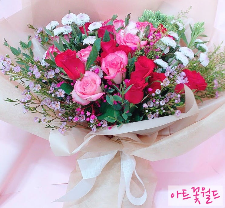  사상 꽃집 감전동 꽃집 아트꽃월드 전국 꽃배달 혼합장미꽃다발14