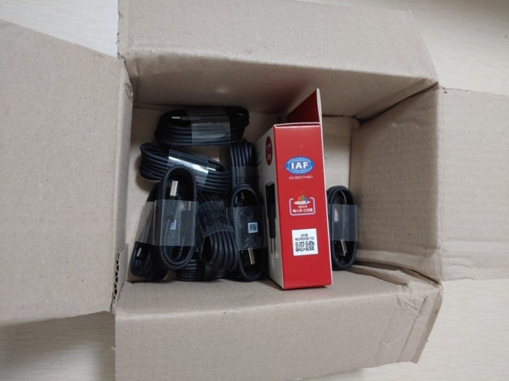  삼성 usb 충전 케이블(벌크) 10개 구매 후 확인하기