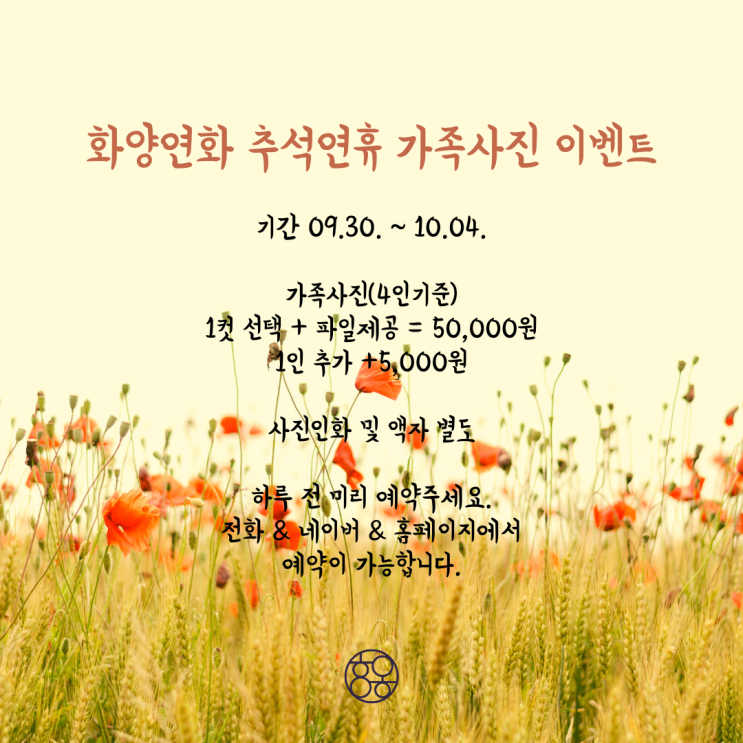 대전 대흥동 사진관 화양연화 가족사진 이벤트