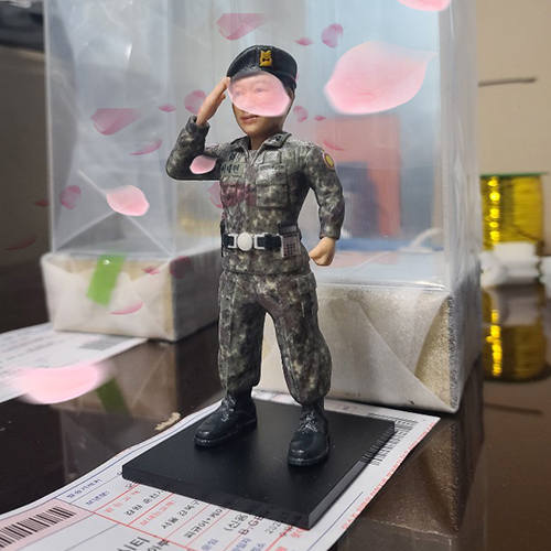 군인 전역선물로 짱 군인피규어 제작 군인버플 피규어 제작