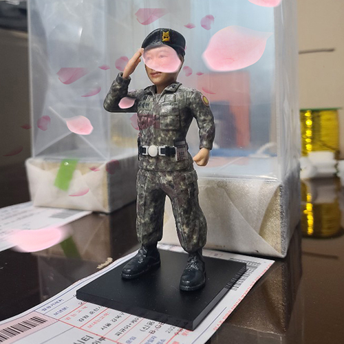  군인 전역선물로 짱 군인피규어 제작 군인버플 피규어 제작