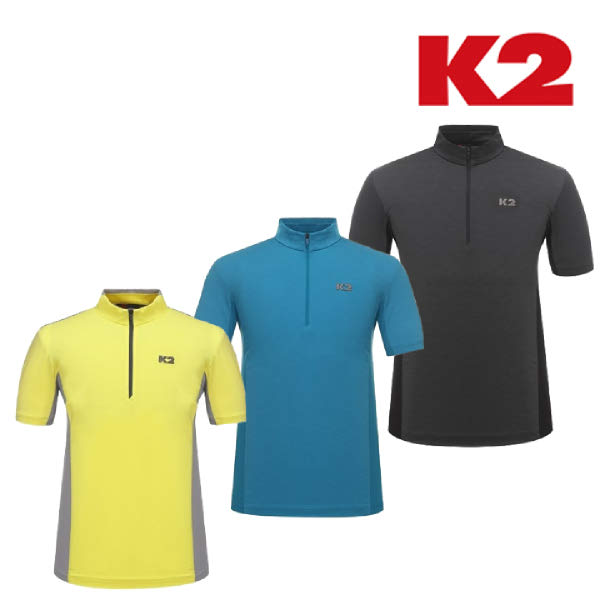 [현대백화점]K2 케이투 KMM18293 남성용 BOOST 까르비코 반팔 집엎 티셔츠
