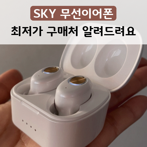 가성비 역대급 무선이어폰 SKY 핏 엑스 10시간 연속 재생 무선 블루투스 5.0 이어폰 리뷰~!