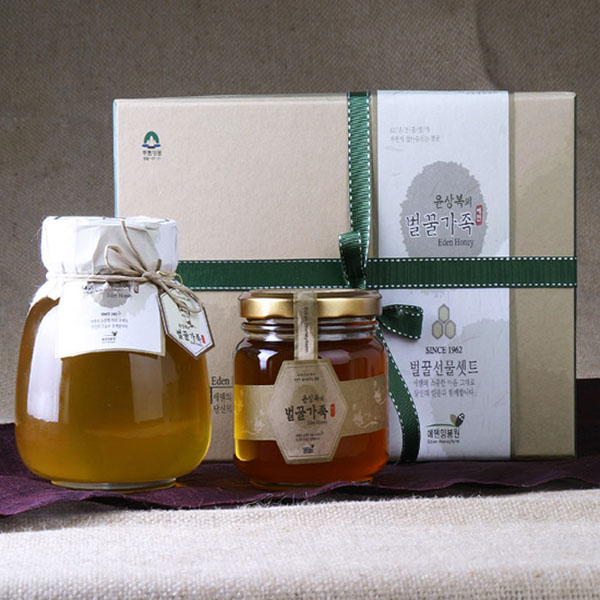  [공유] 에덴양봉원 윤상복의 벌꿀가족 2호 1.5kg/꿀/벌꿀/벌꿀선물세트/천연벌꿀/명절선물