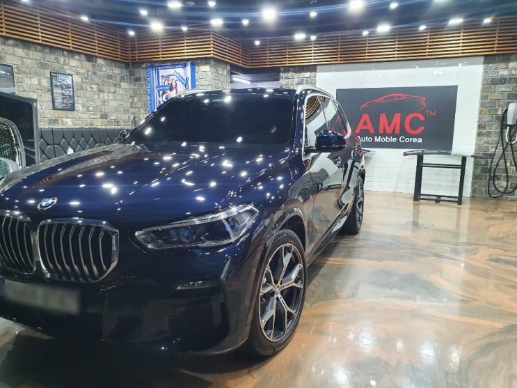  BMW썬팅추천 비금속필름 전파방해0% X5 하버캠프시공