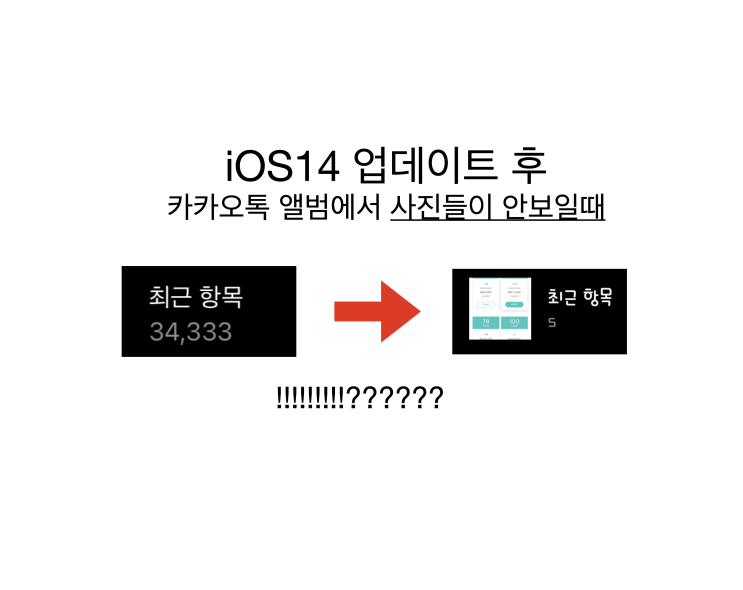 [한줄 해결] iOS14 카카오톡 사진 안보일때 설정 방법