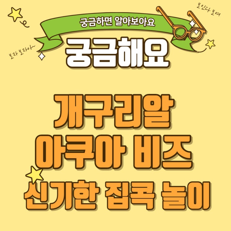  개구리알 아쿠아 비즈 신기한 집콕놀이