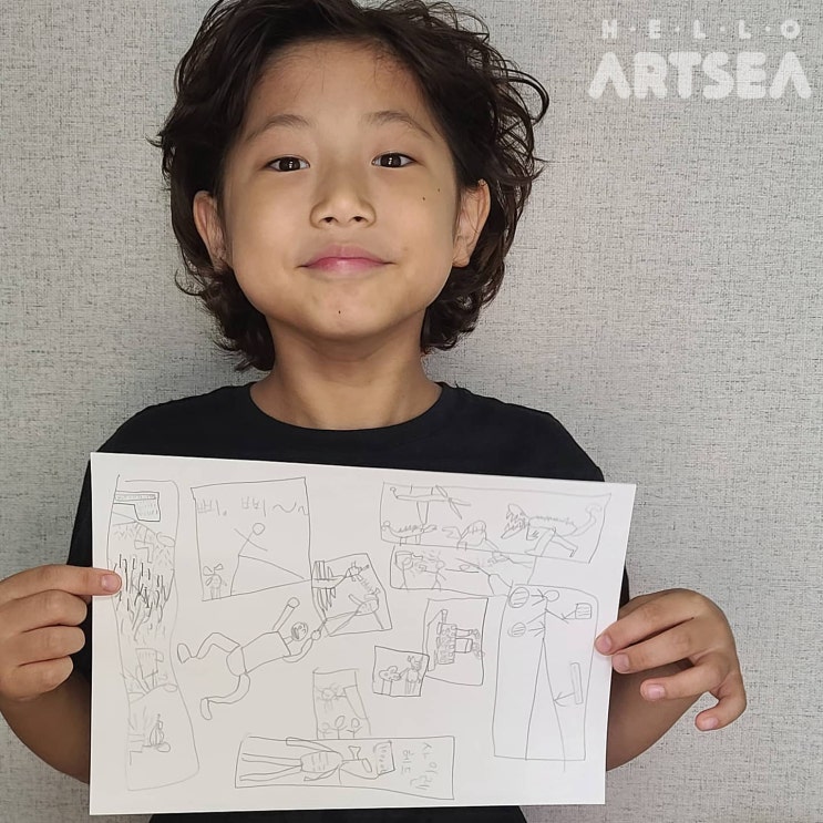  헬로아트씨 손그림 제작기 공개 (13년생 작가님)