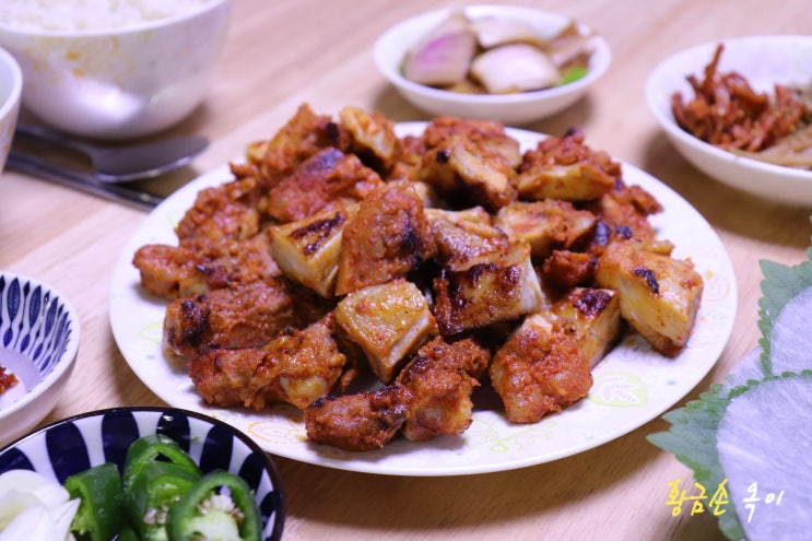  숯불닭갈비 밀키트 간편한 닭갈비구이!