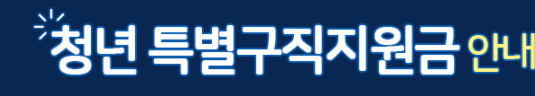 청년 특별 구직 지원금 청년 특별 구직 지원금
