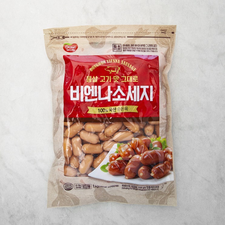 동원에프앤비 비엔나소시지, 1kg, 1개