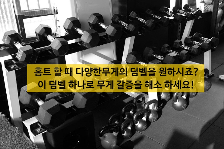  홈트할 때 덤벨 무게 고민 끝! 이거구나! 케이씨 무게조절 덤벨!