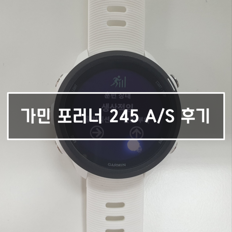  가민 245 액정 불량 화소가 생겨서 AS 받았어요!