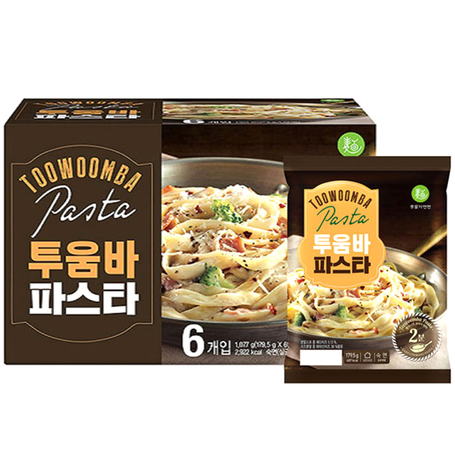  이가자연면 투움바 파스타, 179.5g, 6개입