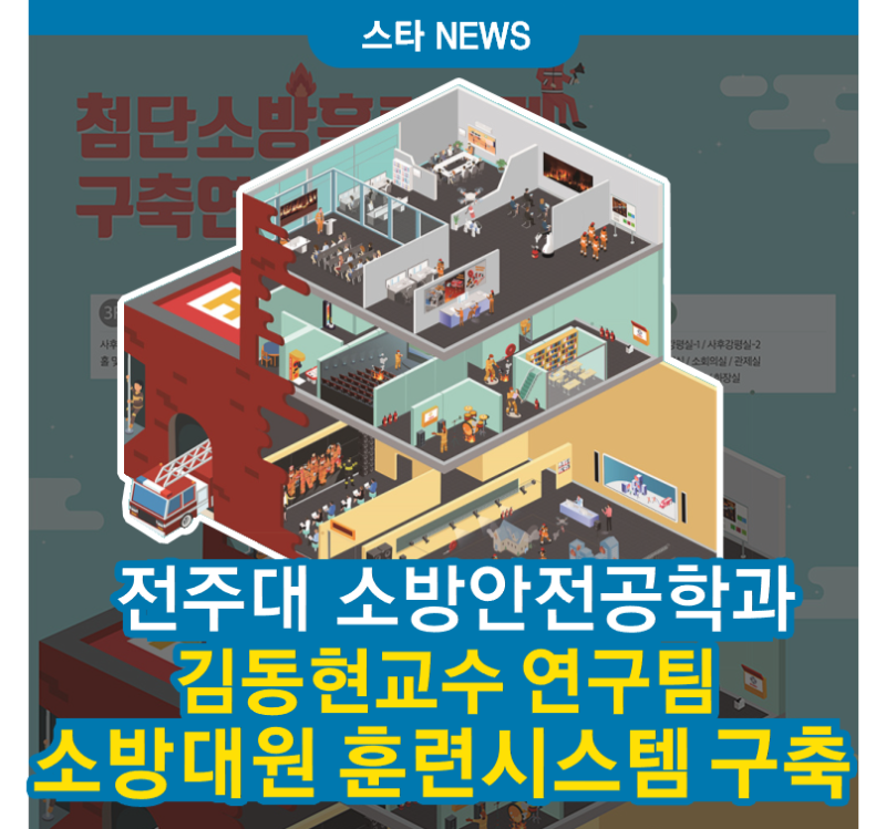 전주대 소방안전공학과 김동현 교수 연구팀, 가상현실 소방대원 훈련시스템 구축한다