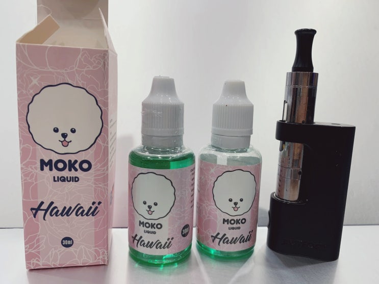  [직접 써 본 전담액상 후기] 모코 moko 하와이 (멘솔 쎈 블루레몬에이드맛 액상)리뷰