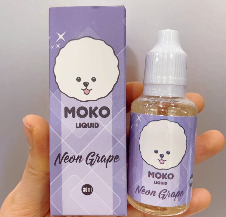  [직접 써 본 전담액상 후기] 모코 MOKO 네온그레이프 (멘솔 쎈 청포도맛 액상)리뷰