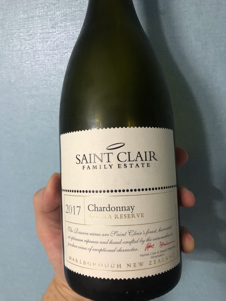 생 클레어 오마카 리저브 샤르도네 2017,  Saint Clair Omaka Reserve Chardonnay 2017