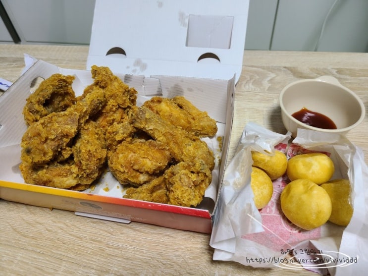  네고왕 이후 bbq 후라이드 크림치즈볼 먹은 후기