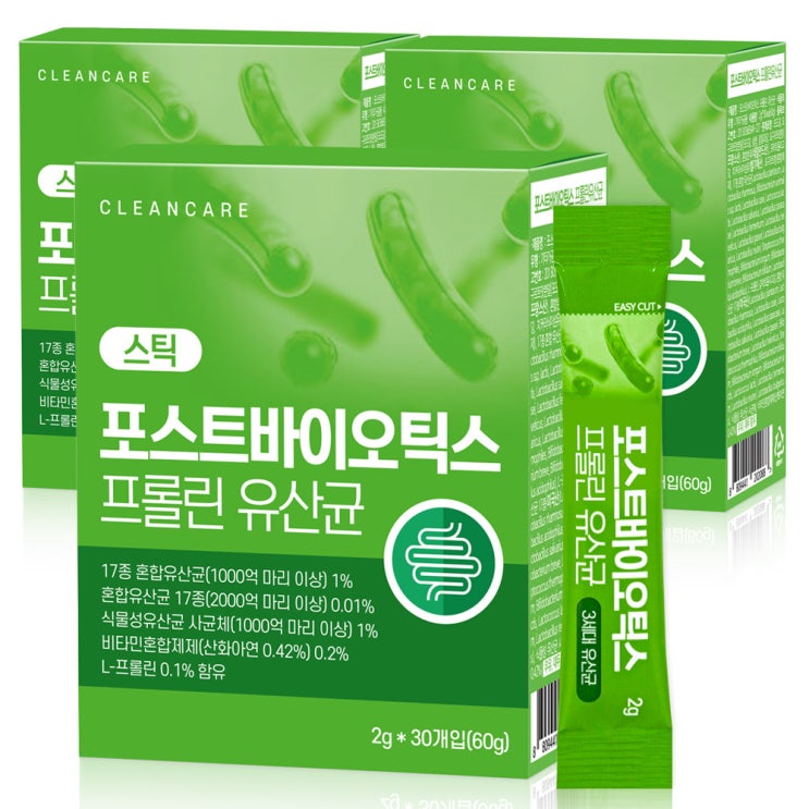  포스트바이오틱스 프롤린 유산균 스틱, 90개, 2g