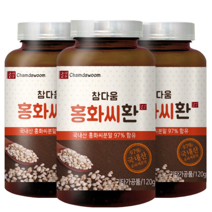 참다움 홍화씨환, 120g, 3개입