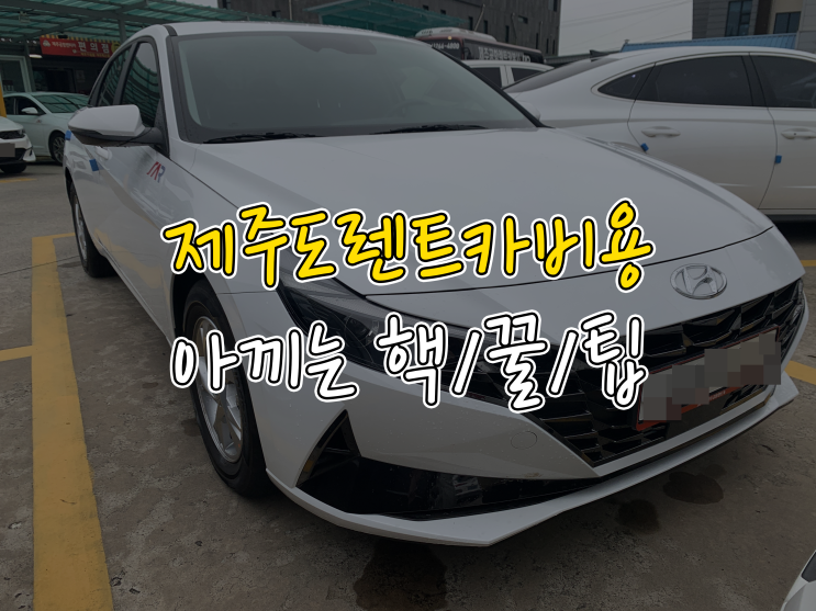 핵꿀팁! 제주도 렌트카 렌트비용 아끼는법 / 후기 있음