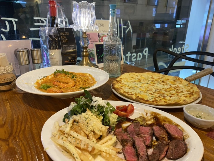  팬쿡 ; 매콤 로제 파스타와 부채살 스테이크가 저렴한 성신여대 맛집