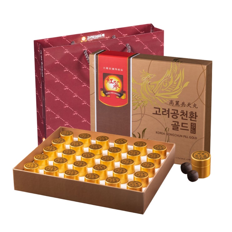  고려인삼유통 고려공천환 골드 30환 + 쇼핑백, 112.5g, 1세트