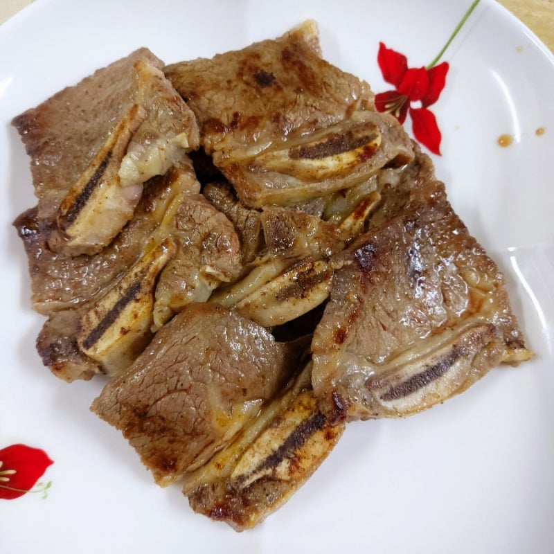 엘에이갈비뜻 생갈비 그대로 굽기