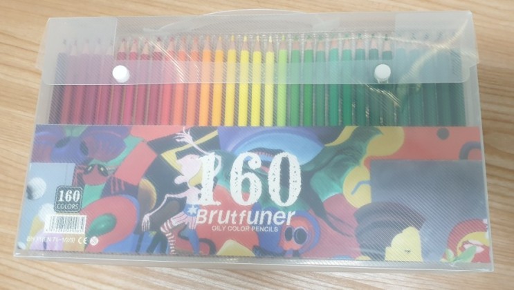 brutfuner 색연필160-가성비 유성색연필/취미생활용/컬러링북준비물/색상표