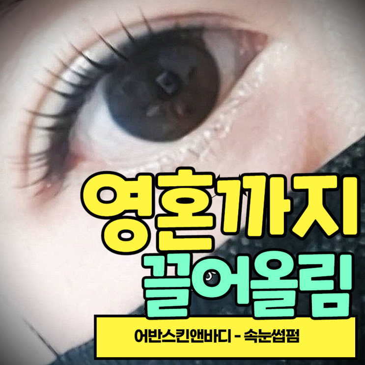  속눈썹펌 속눈썹파마 영혼까지 끌어올리는 대연동 경성대 어반스킨앤바디에서 인형속눈썹 만들기
