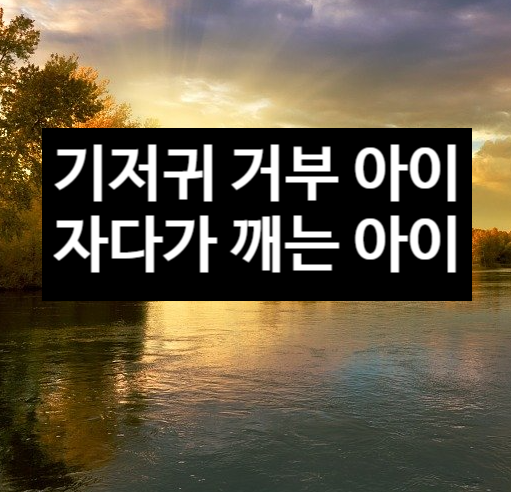  기저귀를 거부하는 아이와 자다가 깨서 우는 아이(야경증)
