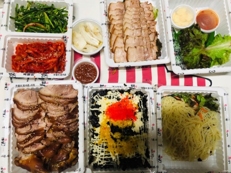  오산족발꾼 푸짐하게 배달되네요