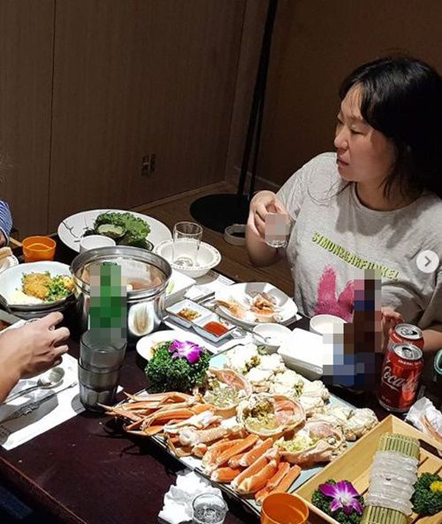  정주리 남편이 준 충격의 치킨+피자 논란!? → 해명 "다음날 대게 사줌"