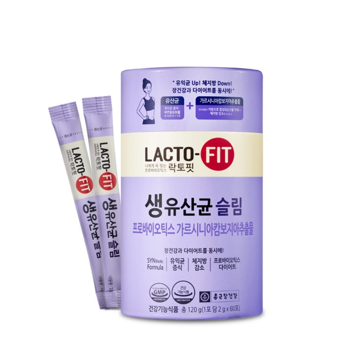  종근당건강 락토핏 생유산균 슬림, 2g, 60개
