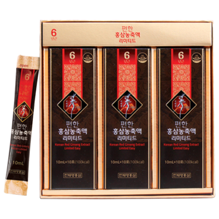  천제명홍삼 편한 홍삼농축액 리미티드 스틱형 + 쇼핑백, 10ml, 30포