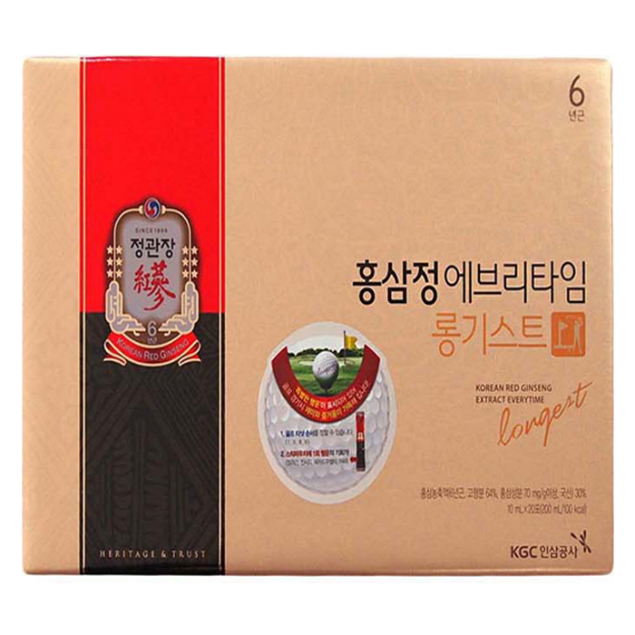  정관장 홍삼정 에브리타임 롱기스트, 200ml, 1세트