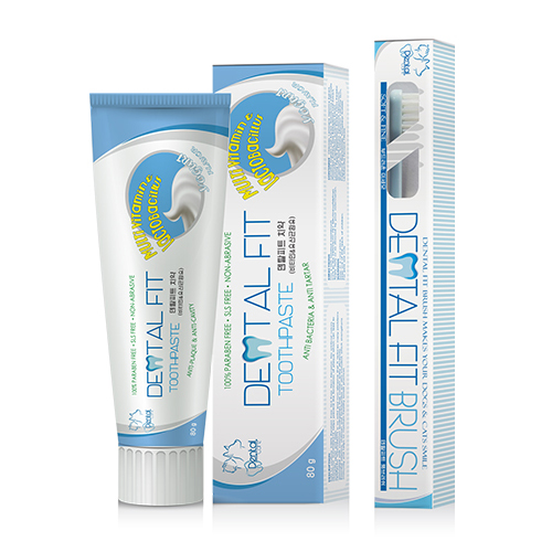  덴탈피트 반려동물 칫솔치약세트 80g, 1세트