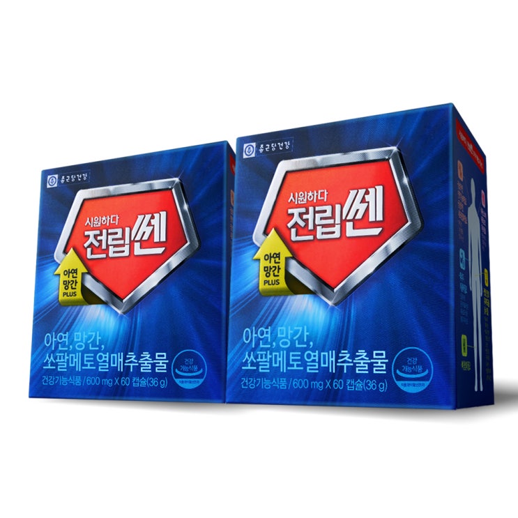  종근당건강 시원하다 전립쎈 쏘팔메토, 60정, 2개