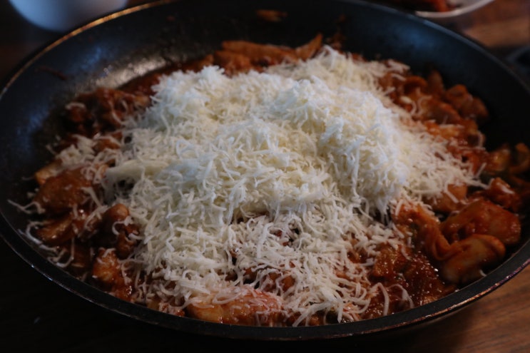  밀키트추천 담따프레시 - 치즈닭갈비 : 홈파티 편하게 그리고 맛있게...눈꽃 맞은 닭갈비