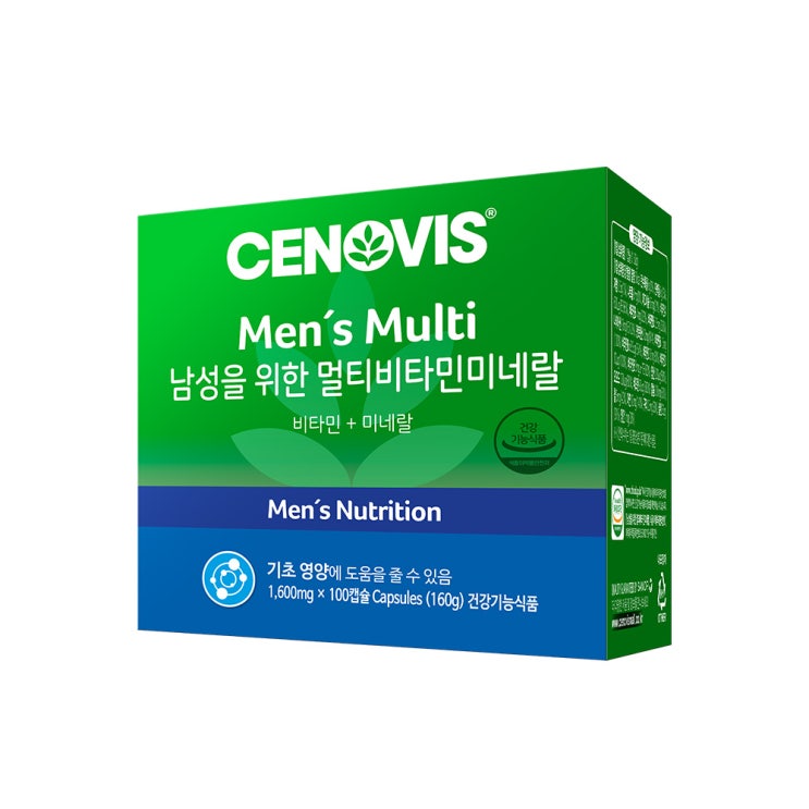 세노비스 남성 멀티 비타민 미네랄, 100정, 1개