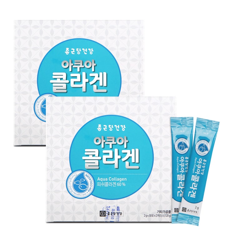  종근당건강 아쿠아 콜라겐, 2g, 120포