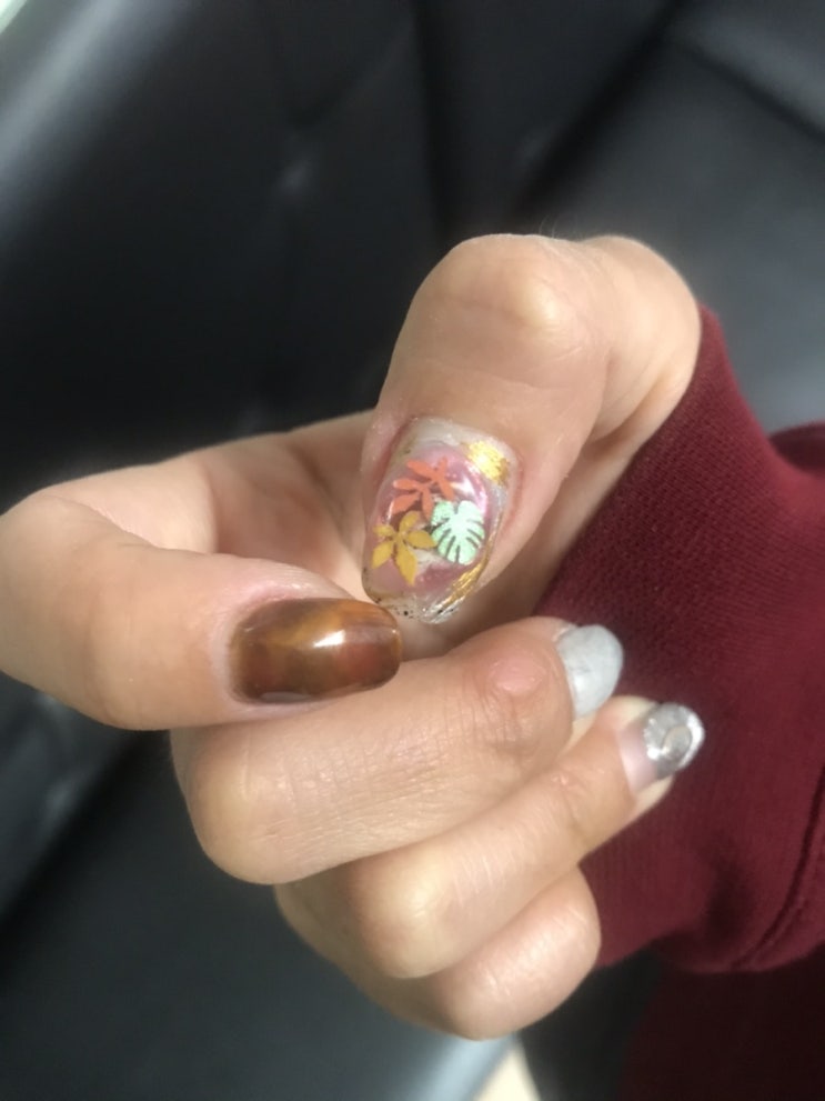  가을 네일 