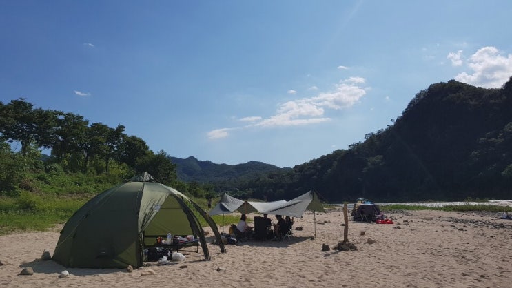  경기도 연천 한탄강 유원지 노지캠핑 노지차박 "무료차박"