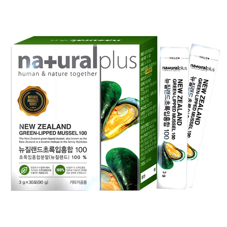 네츄럴플러스 뉴질랜드 초록입홍합100 건강환 30p, 90g, 1개